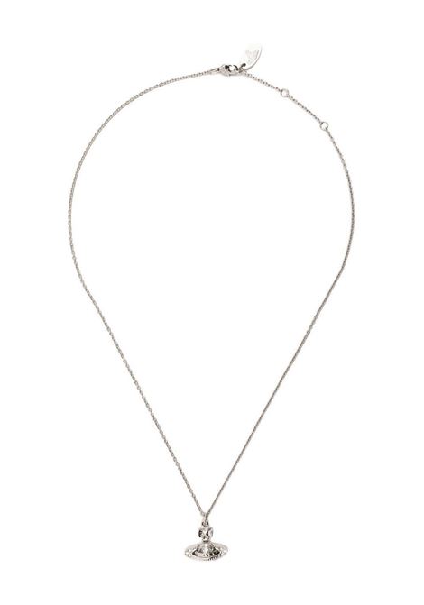 pina small bas relief pendant necklace woman platinum VIVIENNE WESTWOOD | 63020160-02P116-CNP116